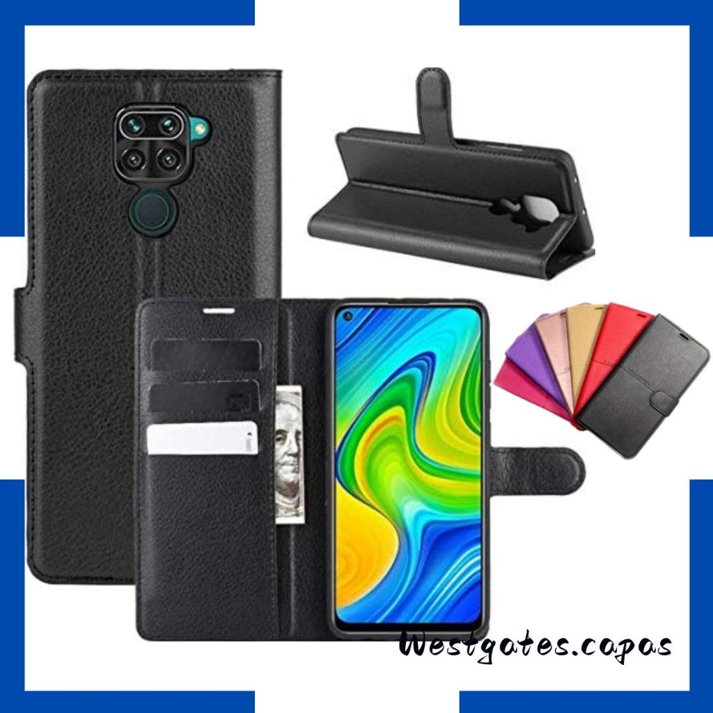 Capa Carteira filp cover Couro Sintetico compatível Xiaomi note8/note 9/note9s/note 10 4G/9A/9C/POCO X3/X3 PRO/M3