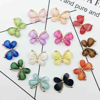 Aplique Borboleta Metal com Strass beleza DIY material, caixa , adesivo diamante cabelo acessório material por atacado em Oferta na Shopee