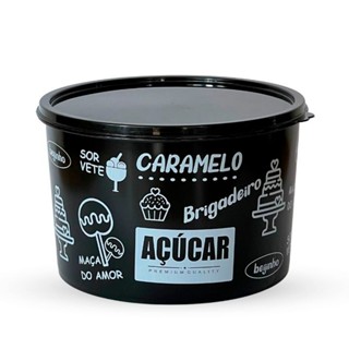 Pote Plástico 2lts Organizador AÇUCAR ALL BLACK R-446 Cozinha, Armazenamento em Oferta na Shopee