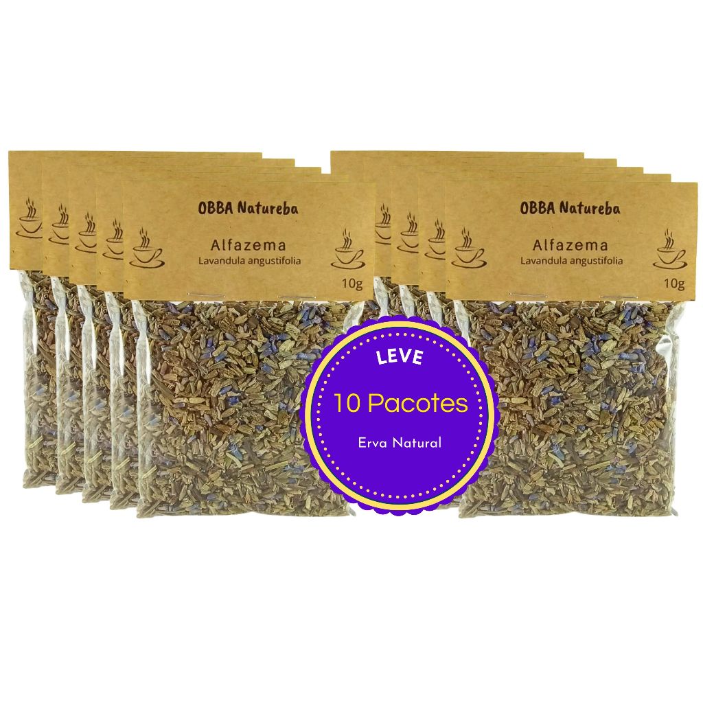 10 Pacotes Chá de Alfazema | Alta Qualidade | 100% Natural para Cha Envio Imediato