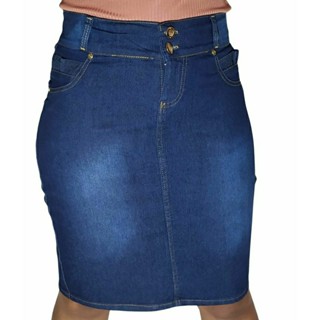 saia jeans moda evangélica com lycra