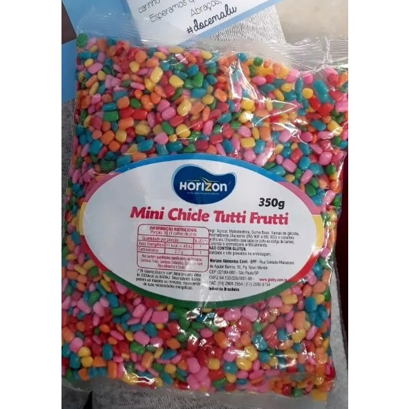 Mini Chiclete Colorido Tutti Frutti 350g - Horizon — imagem 2 de 2