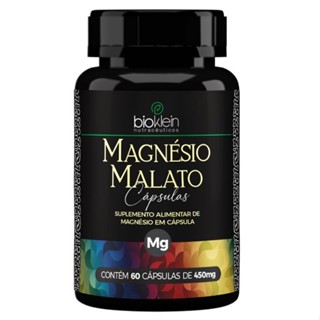 Magnésio malato 60 Cápsulas 130mg Bioklein Malato de Magnésio - Bioklein