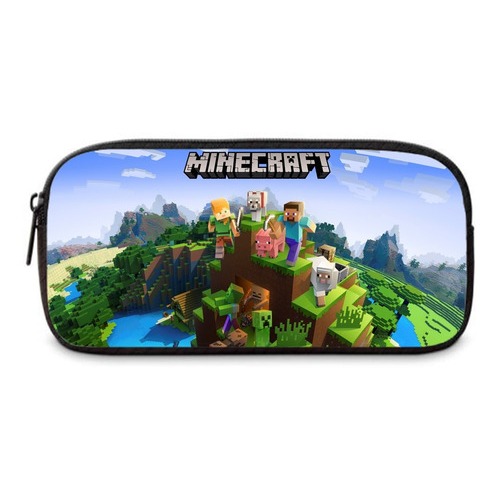 Estojo escolar personagens jogo em Oferta na Shopee