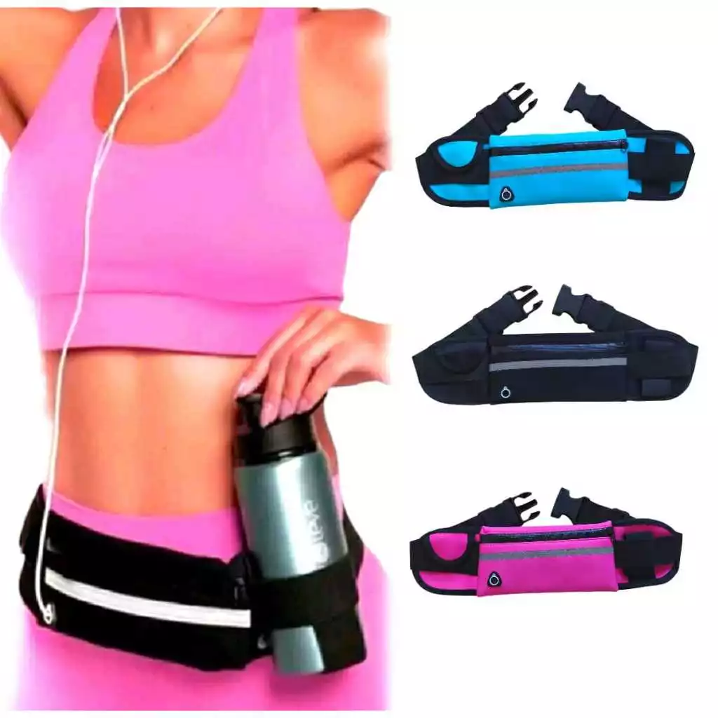 Pochete de corrida doleira impermeável bolsa cintura unisex fitnes — imagem 1