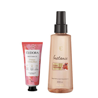 Eudora Instance Frutas Vermelhas Body Splash 200ml + Creme mãos 30g