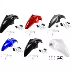 kit Paralama Dianteiro com Suporte Buchas e Parafusos e Coxins Cg Titan Fan Start Cargo 150 160 Cores