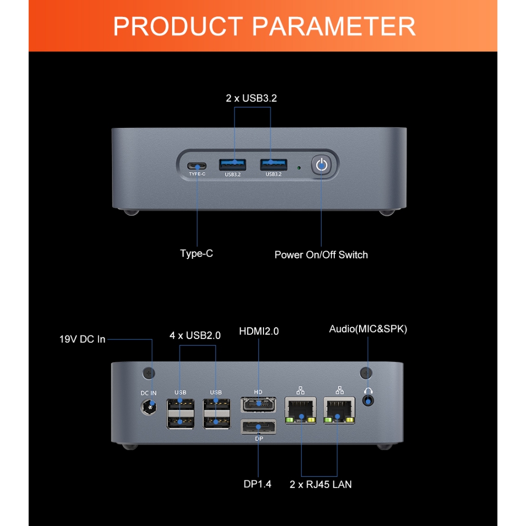 Mini PC Morefine S500 Plus com AMD Ryzen 7 5625U