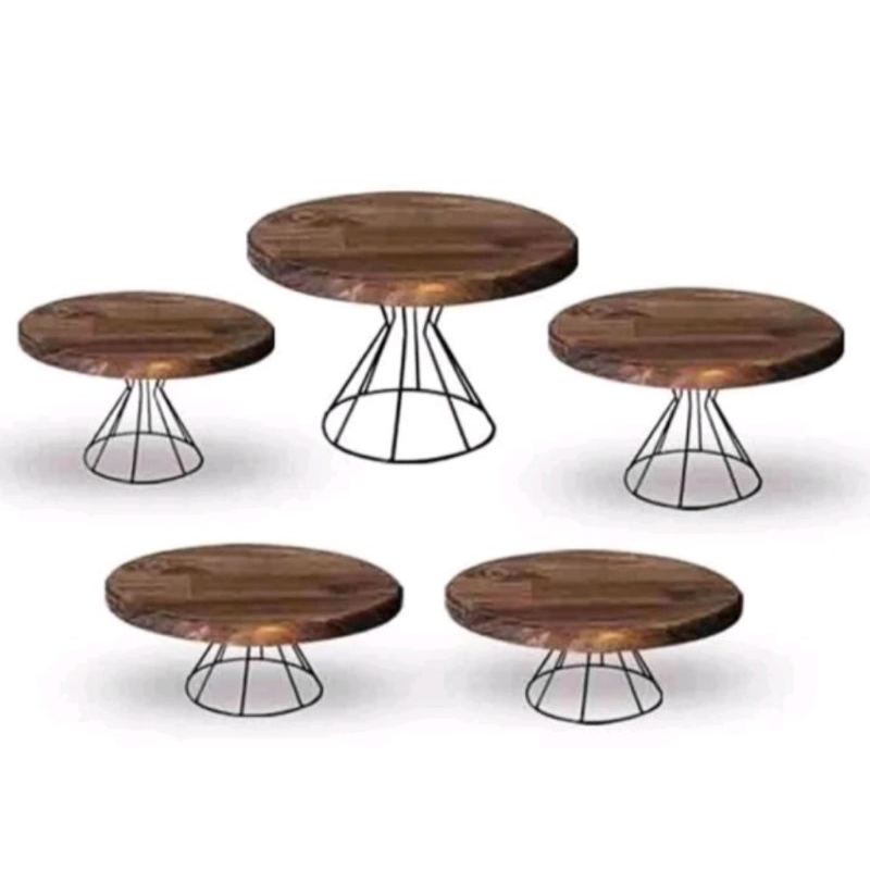 Kit de boleira modelo Roma feito em ferro e pinus rústica em Oferta na Shopee