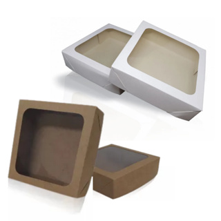 Embalagem Caixa Presente com Visor 20x20x6 - Kit 20 Un em Oferta na Shopee