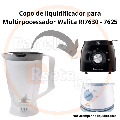 Copo de liquidificador para multiprocessador Walita RI7630 - 7625- 7636