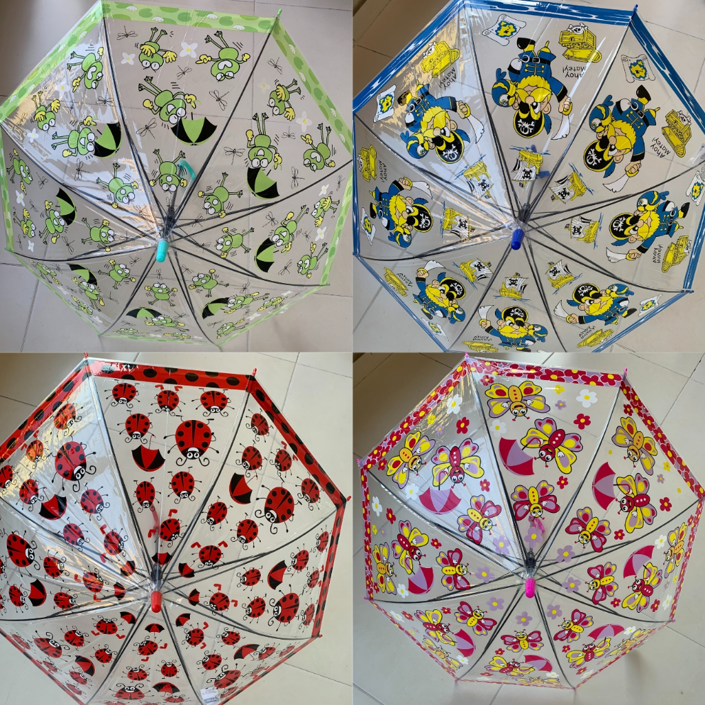 Guarda Chuva Automático Transparente Diversos temas