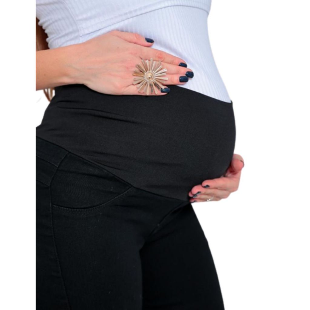 Calça Jeans Gestante Lycra Gravida Cós Alto Suplex Modelagem Skinny Premium Super Qualidade Oferta em Oferta na Shopee