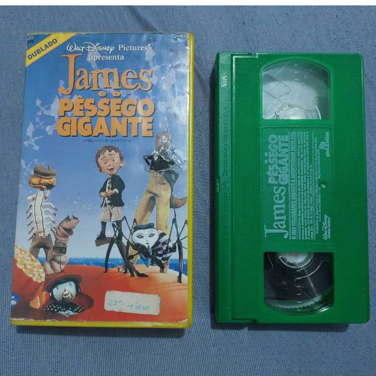 VHS Disney – James e o Pêssego Gigante | Fita Verde | Colecionador
