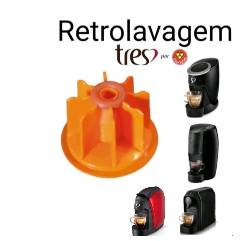 Kit  Retrolavagem genérica Três Corações + 1 Sachê Descalcificante Removedor de Calcário do Sistema Hidráulico