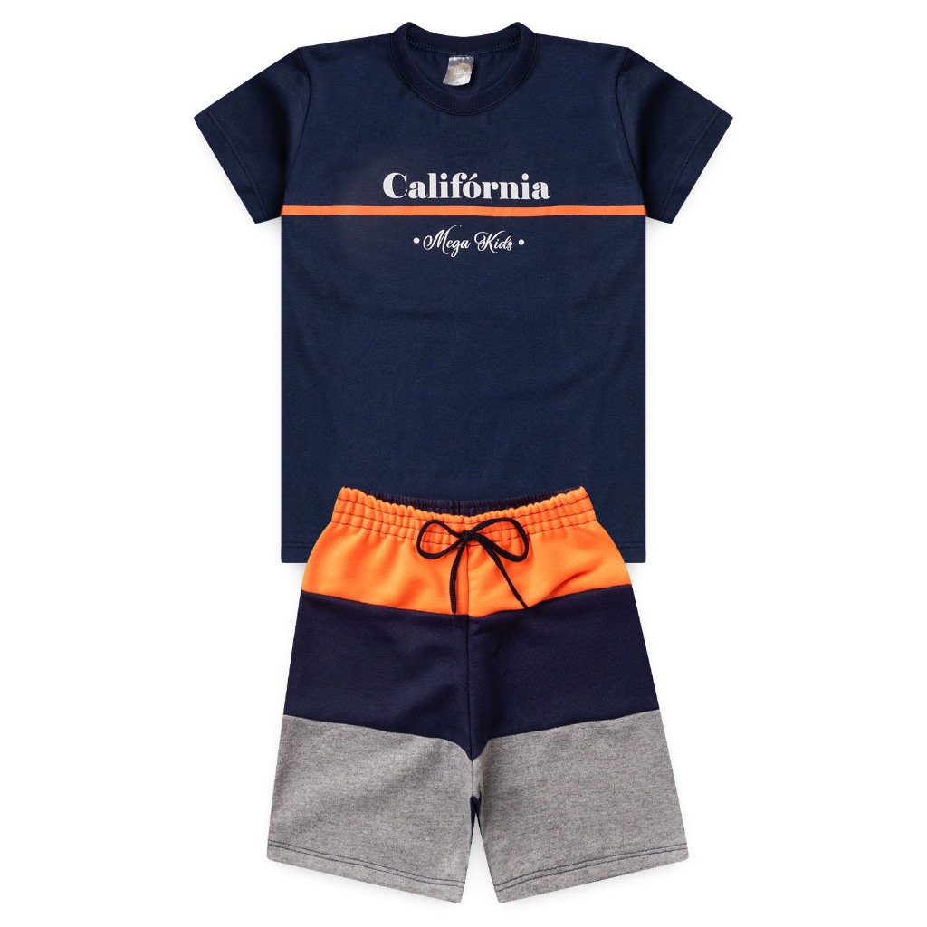 Conjunto Infantil e Juvenil Menino Masculino 2 ao 14 - Pronta Entrega em Oferta na Shopee