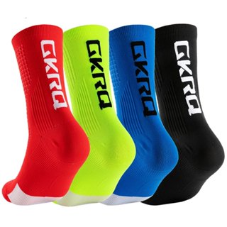 Meia Giro Bike Ciclismo Confortável Colorida Cano Alto Bicicleta Corrida Esporte