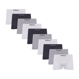 Kit com 10 Cuecas Boxer Algodão Sem Costura 781 Colorido em Oferta na Shopee