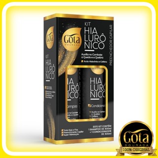 Gota Dourada Hialurônico Kit Shampoo e Condicionador 300ml cada em Oferta na Shopee