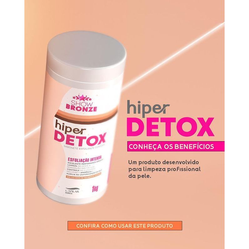 Hiper Detox Sabonete Esfoliante Corporal 1Kg – SB Capilar Essência