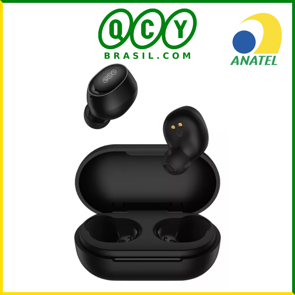 Fone de Ouvido Sem Fio QCY T27 Arcbuds Lite - Bluetooth TWS 5.3 ENC - Preto