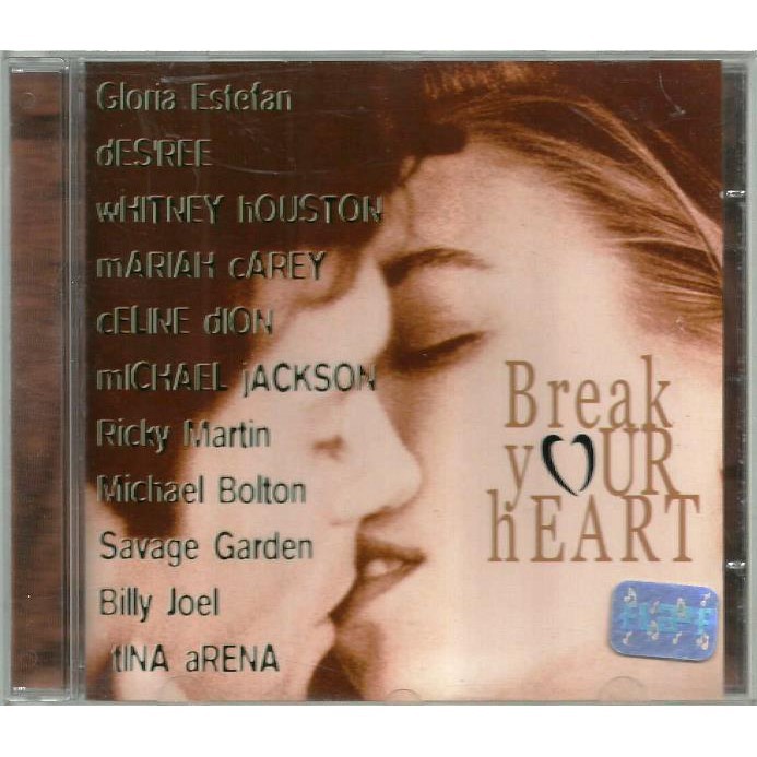 capa vazia Break Your Heart Cd Break Your Heart Música Romantica
