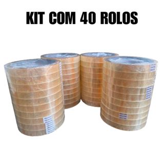 Kit 40 Rolos De Fita Adesiva Durex Fino Transparente 12x40mm em Oferta na Shopee