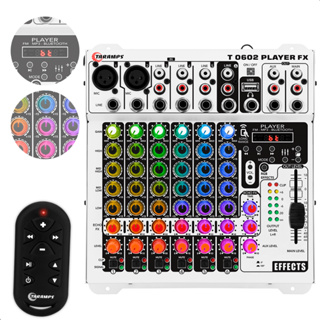 Mesa T0602 FX Player Bluetooth Echo FX Multicolor 6 Canais Taramps 12v em Oferta na Shopee