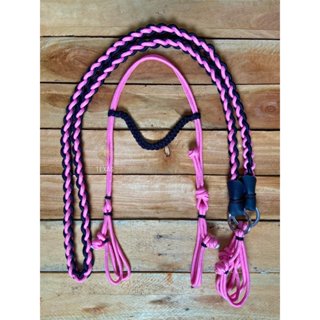 Kit Cabeçada De Cordinha + Rédea Para Cavalo Argolas Inox Passeio Muares em Oferta na Shopee