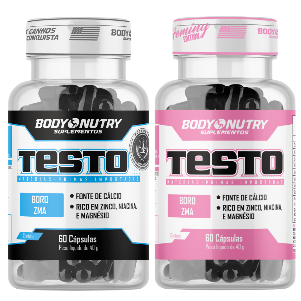 Testo GH Pré Hormonal Feminino e Masculino - Kit Casal Maromba, Ganho de Massa Magra Força e Resistencia Muscular