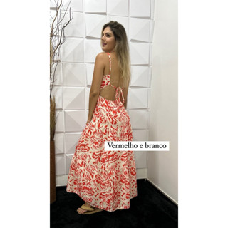 Vestido longo Feminino moda verão Promoção
