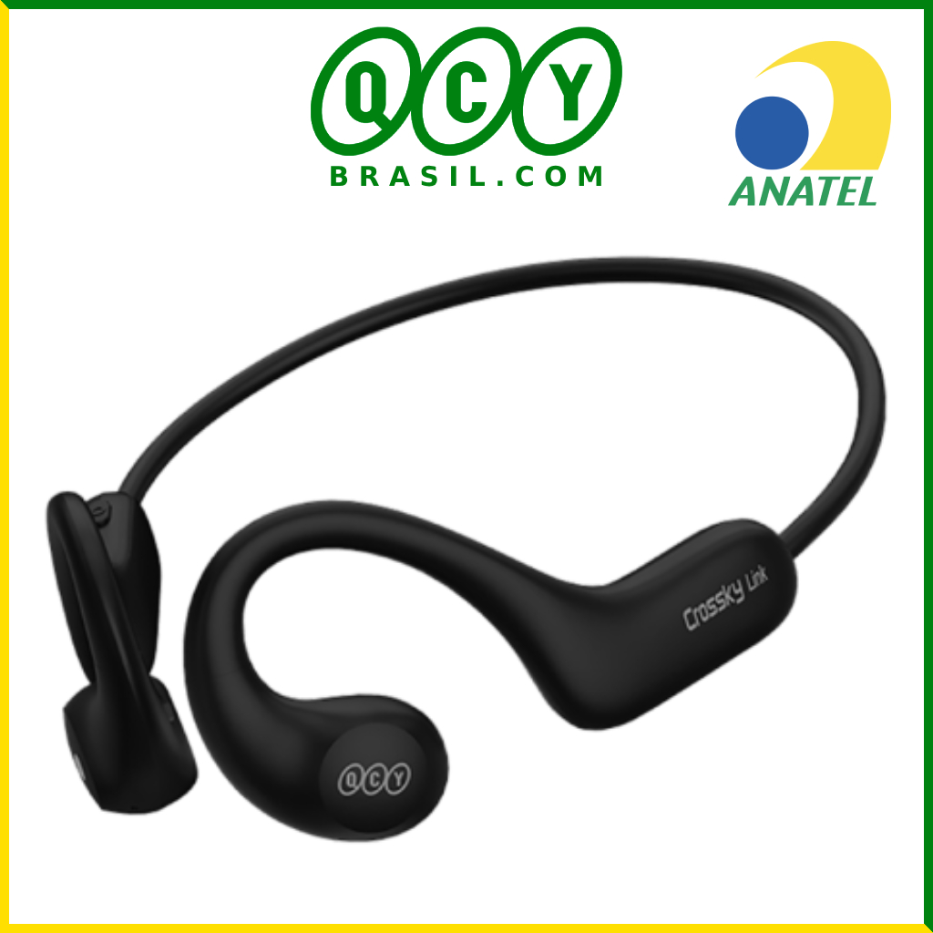 Fone de Ouvido Sem Fio QCY Crossky Link T22 Bluetooth TWS 5.3 IPX6 Open Ear Air Conduction