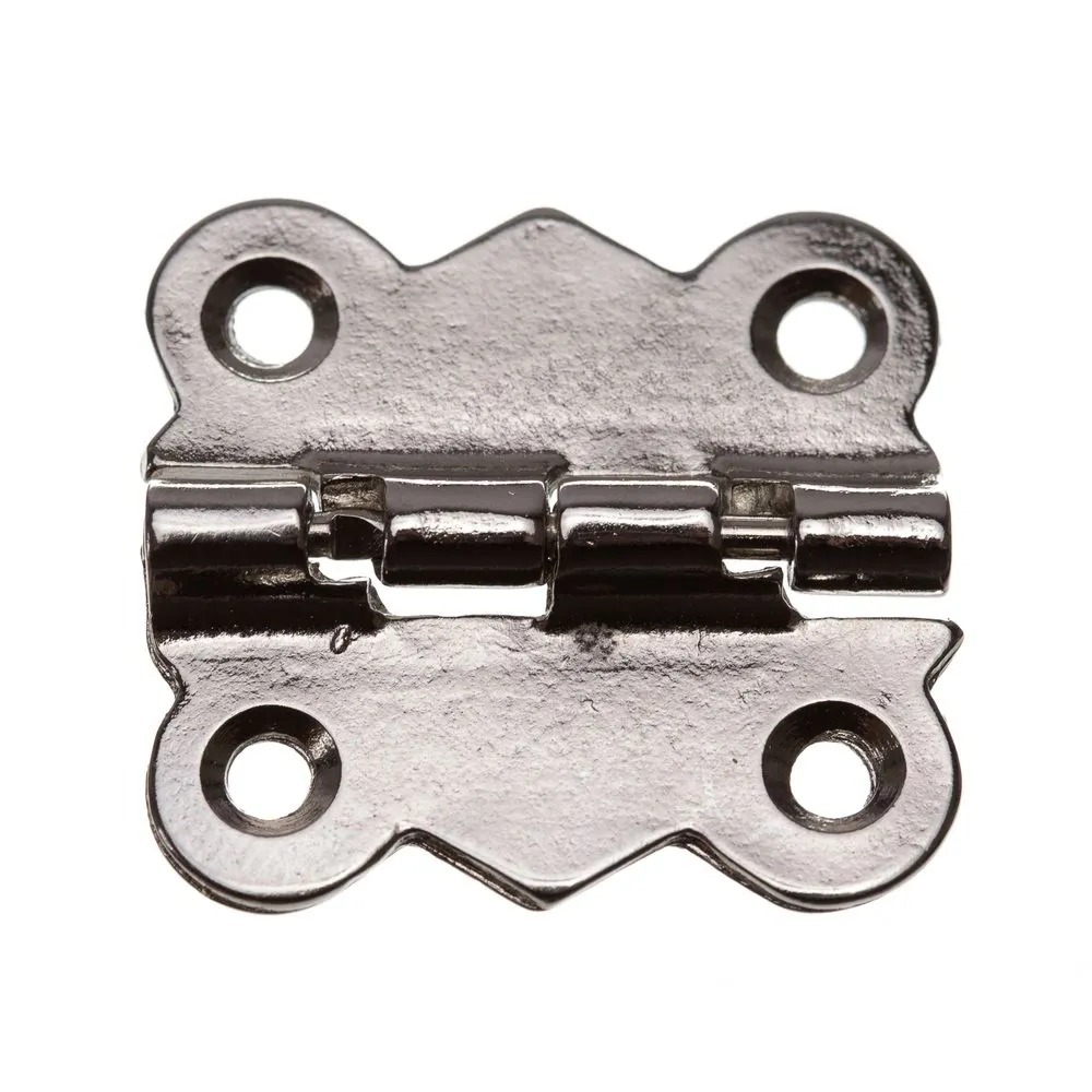 kit 04 dobradiça nuvem niquelado para caixa dobradiça para caixa dobradiça para artesanato dobradiça borboleta ferragens para móveis, armário, porta de armário