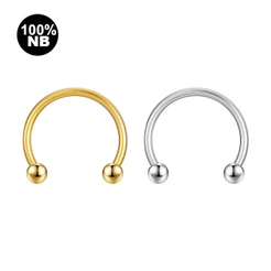Piercing Septo Helix Daith Mamilo Ferradura Nióbio Pvd Rosca Externa
