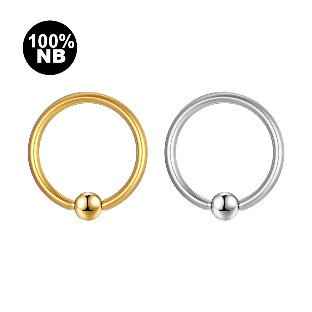 Piercing Helix Septo Rook Conch Daith Argola Captive Niobio Pvd em Oferta na Shopee