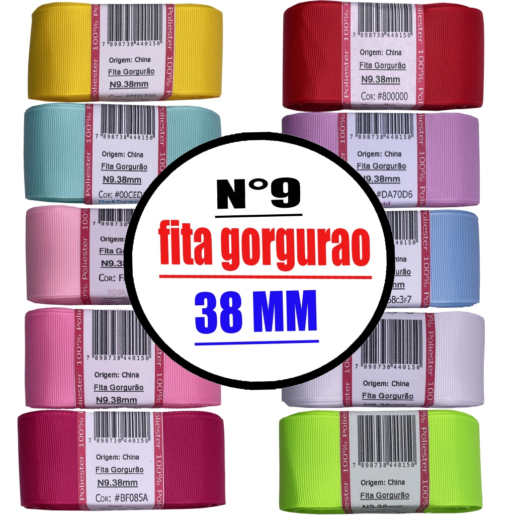fita gorgurao n 9 38mm Com 10 Metros em Oferta na Shopee