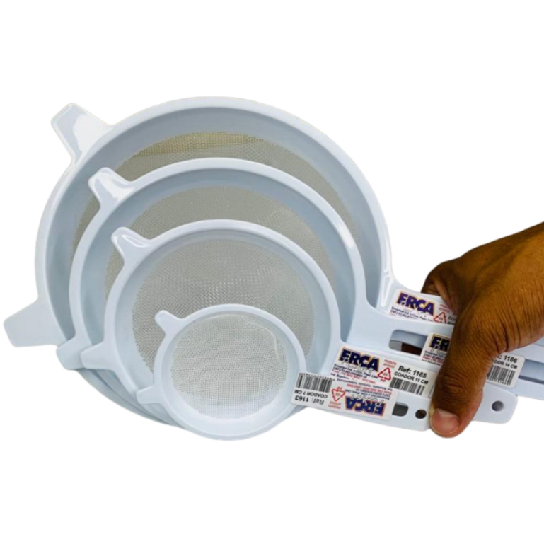 Peneira Coador Plástica BRANCA Selecione o Tamanho em Oferta na Shopee