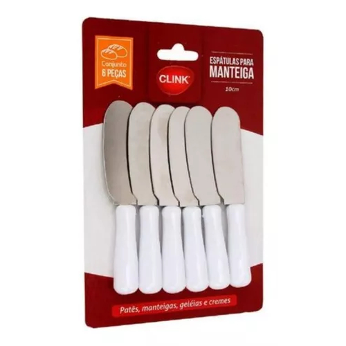 Kit 6 Espátulas Para Manteiga Patê Requeijão e Geleias TOP RIO em Oferta na Shopee