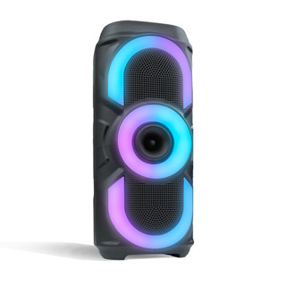 Caixa de som Bluetooth Portátil Estéreo TWS Luz RGB Fm Usb