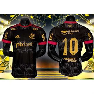 FLAMENGO Preta LANÇAMENTO 2024-25 Camisa de Time PROMOÇÃO Frete Grátis ENVIO IMEDIATO