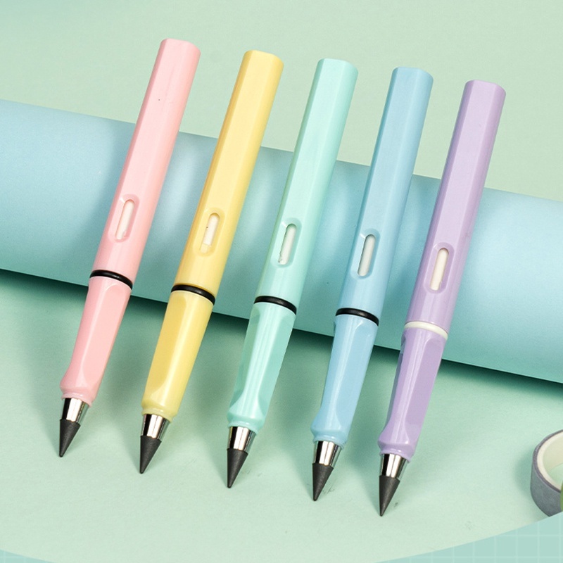 Lápis Infinito Ilimitado Lapiseira Eternal Colorida Metalizada Tom Pastel Equivale a 100 Lápis em Oferta na Shopee