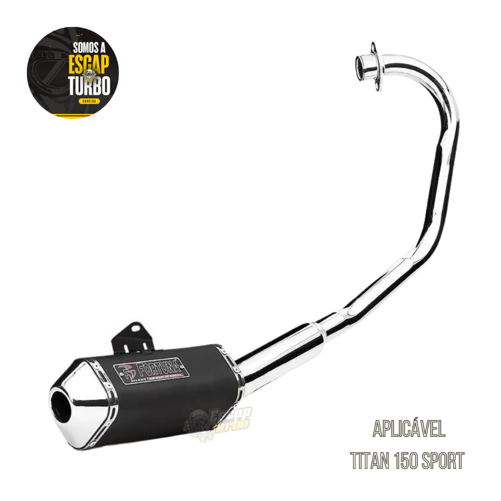 Escapamento Titan 150 Sport 2005/2008 Mini Tri