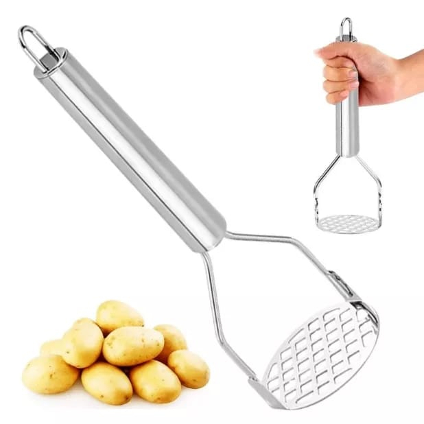 Amassador Clink ou Original Ou Rio Tijucas Batatas Legumes Espremedor Aço Inox Cabo Normal