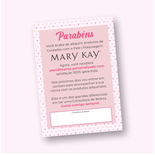 Pct 100 und - Folheto Agradecimento/Atendimento Personalizado para Clientes Mary Kay em Oferta na Shopee