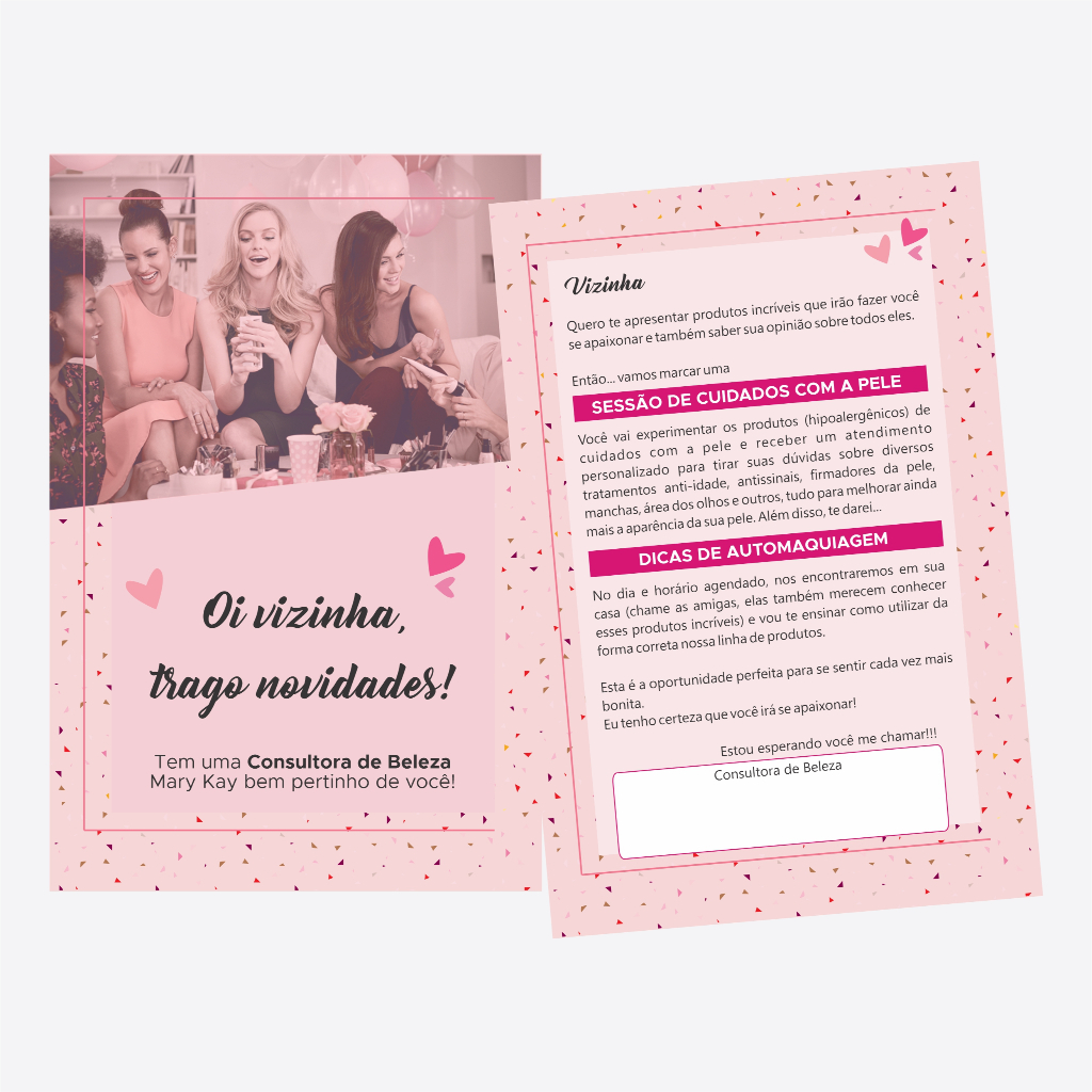 Pct 50 und Folheto Carta para Vizinha Mary Kay