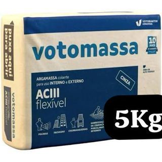 Argamassa AC3  5KG CINZA VOTORAN PARA CHURRASQUEIRAS , PICINAS , FACHADAS , COLA TUDO