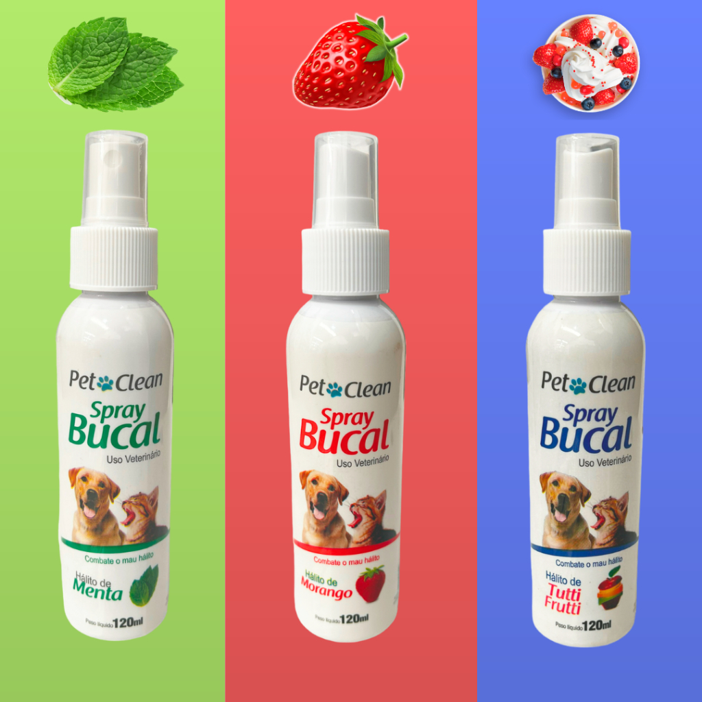 Spray bucal para cães e gatos