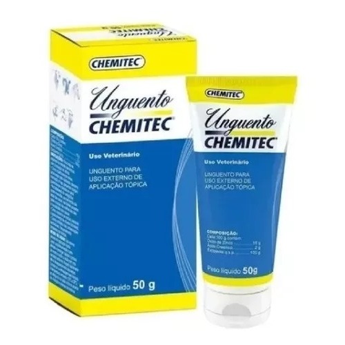 Pomada Cicatrizante Unguento Chemitec - 50g em Oferta na Shopee