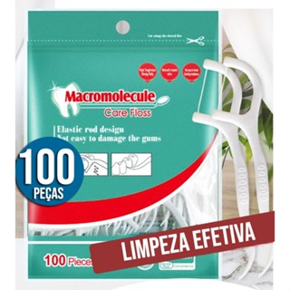 100 Fio Dental Palito Limpeza Pick Flosser Super Fino Envio Rápido!