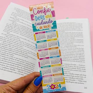 Marcador de Pagina Calendário Frases Motivacionais e Agradecimento ao Cliente